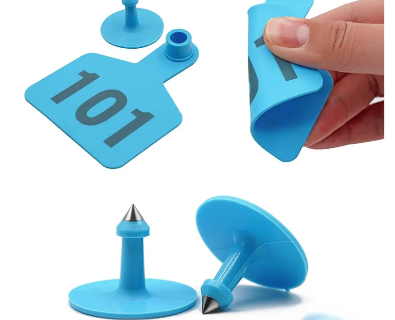 Customizable Livestock Ear Tag Identification Kit for Cattle, Horses, Pigs, Goats, Sheep, and Big Animals