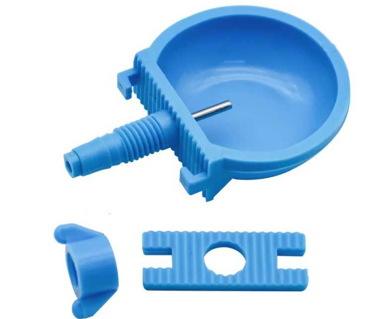 Blue Plastic Automatic Rabbit Water Bowl