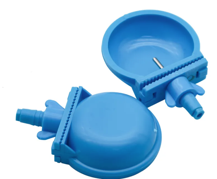 Blue Plastic Automatic Rabbit Water Bowl