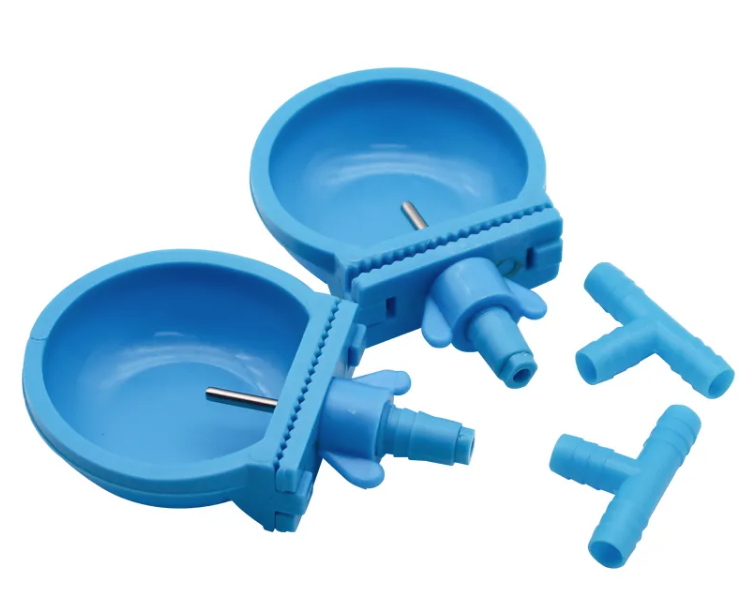Blue Plastic Automatic Rabbit Water Bowl